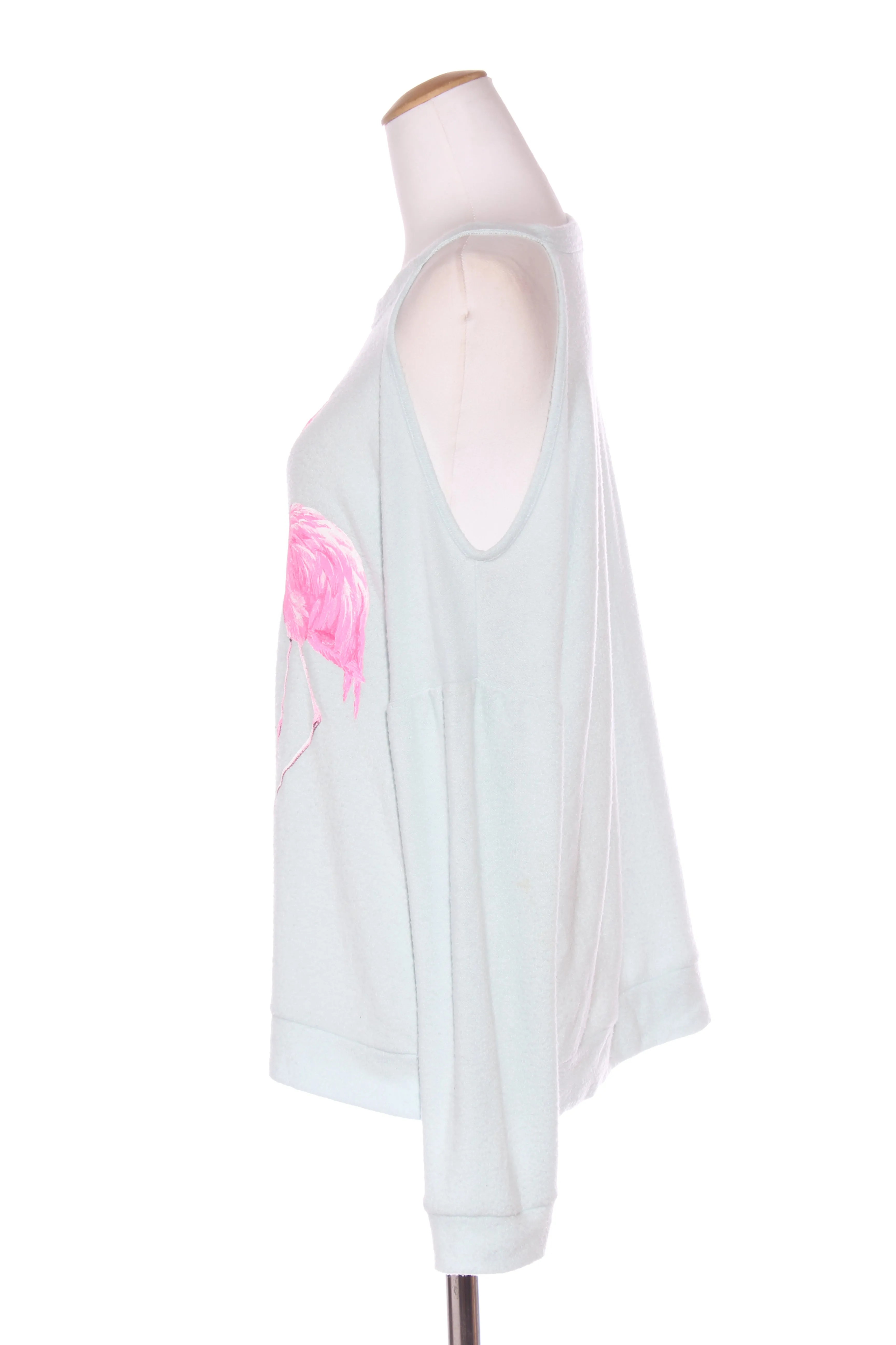 143 STORY (USA) Flamingo print soft knit top! 14
