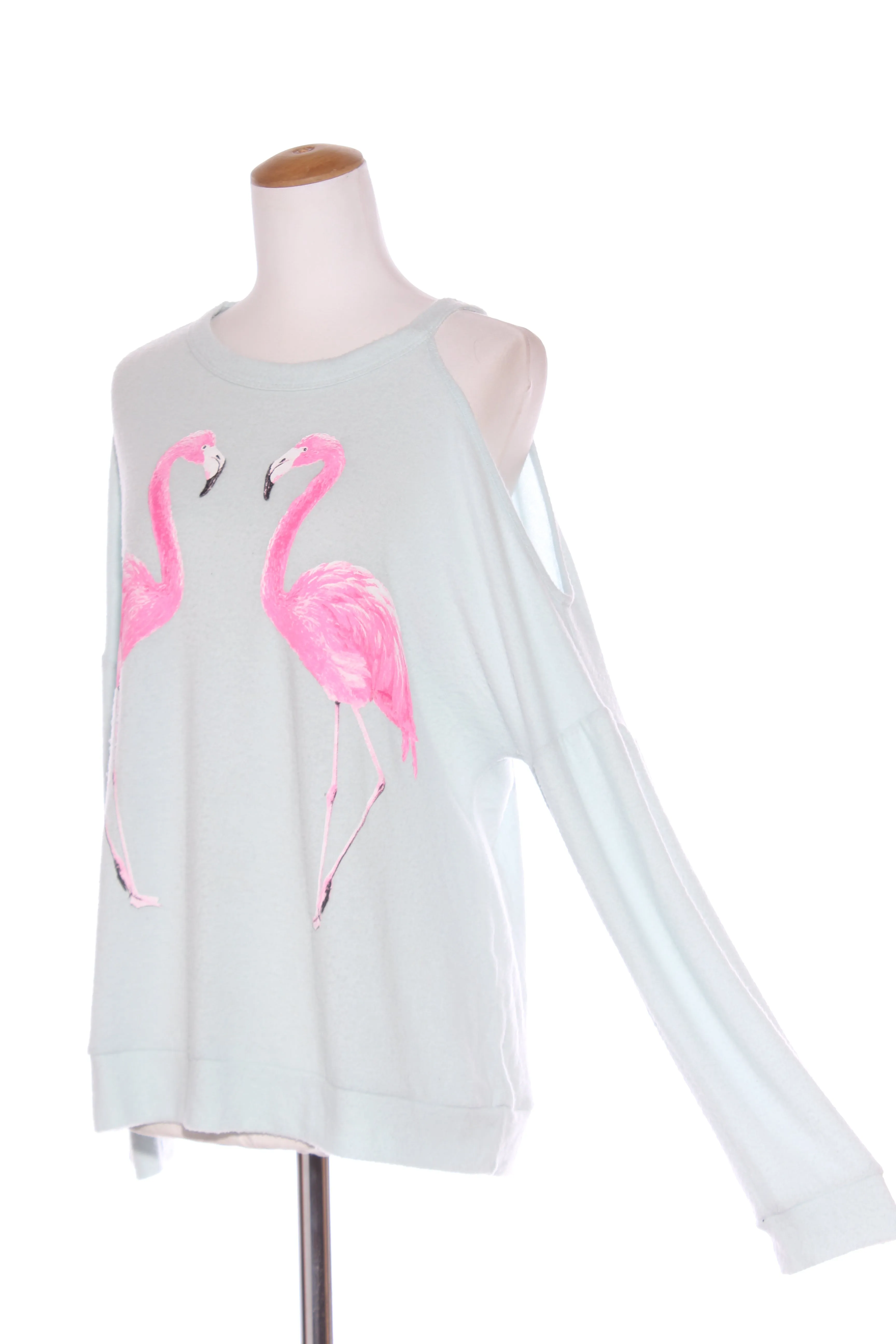 143 STORY (USA) Flamingo print soft knit top! 14