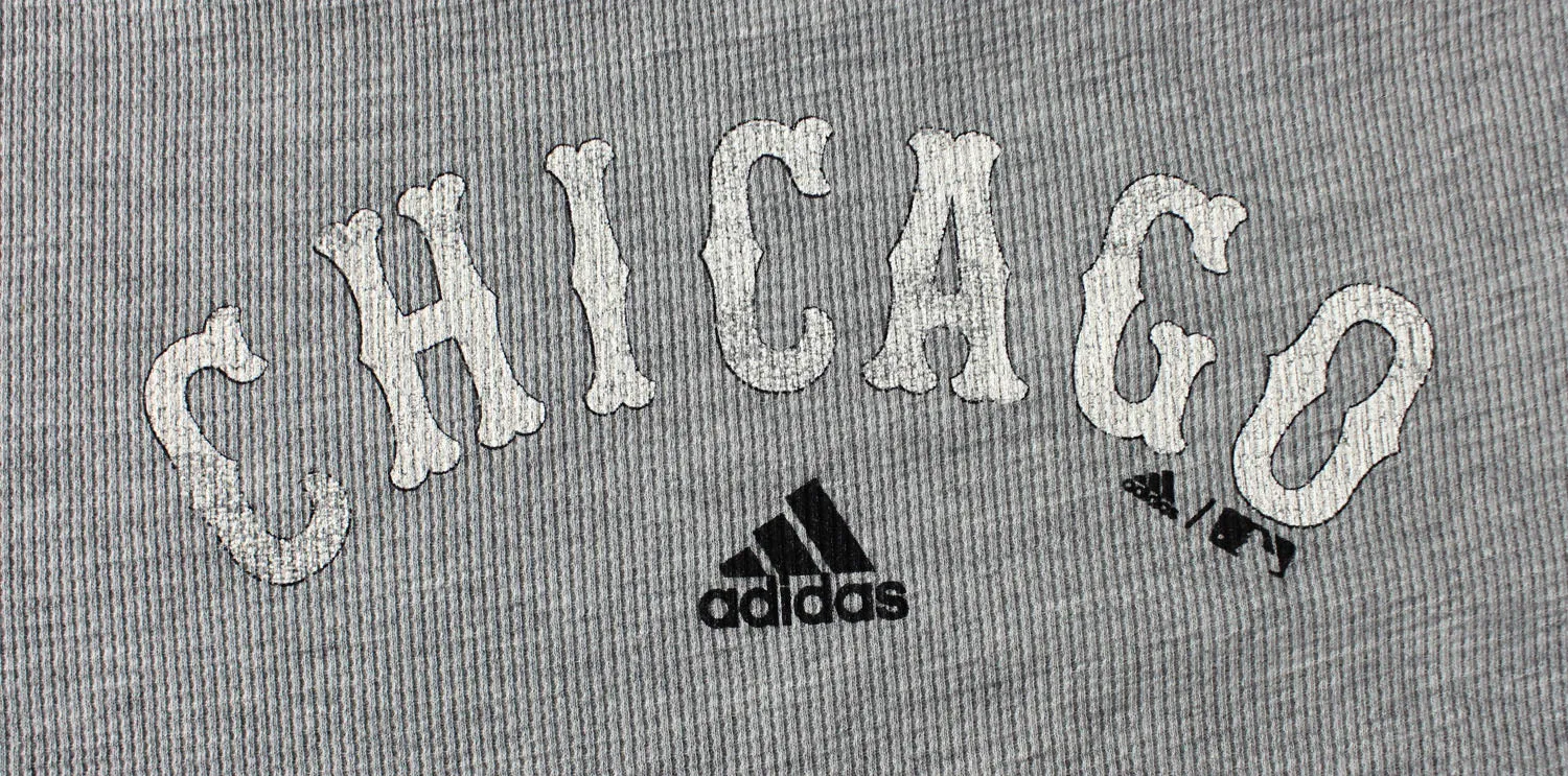 Adidas MLB Baseball Youth Chicago White Sox Long Sleeve Thermal Shirt - Gray