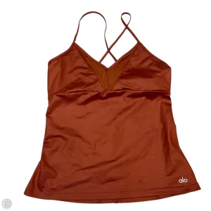 Athletic Tank Top By Alo In Orange, Size: L