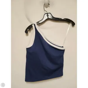 Athletic Tank Top By Clothes Mentor In Blue & White, Size: S