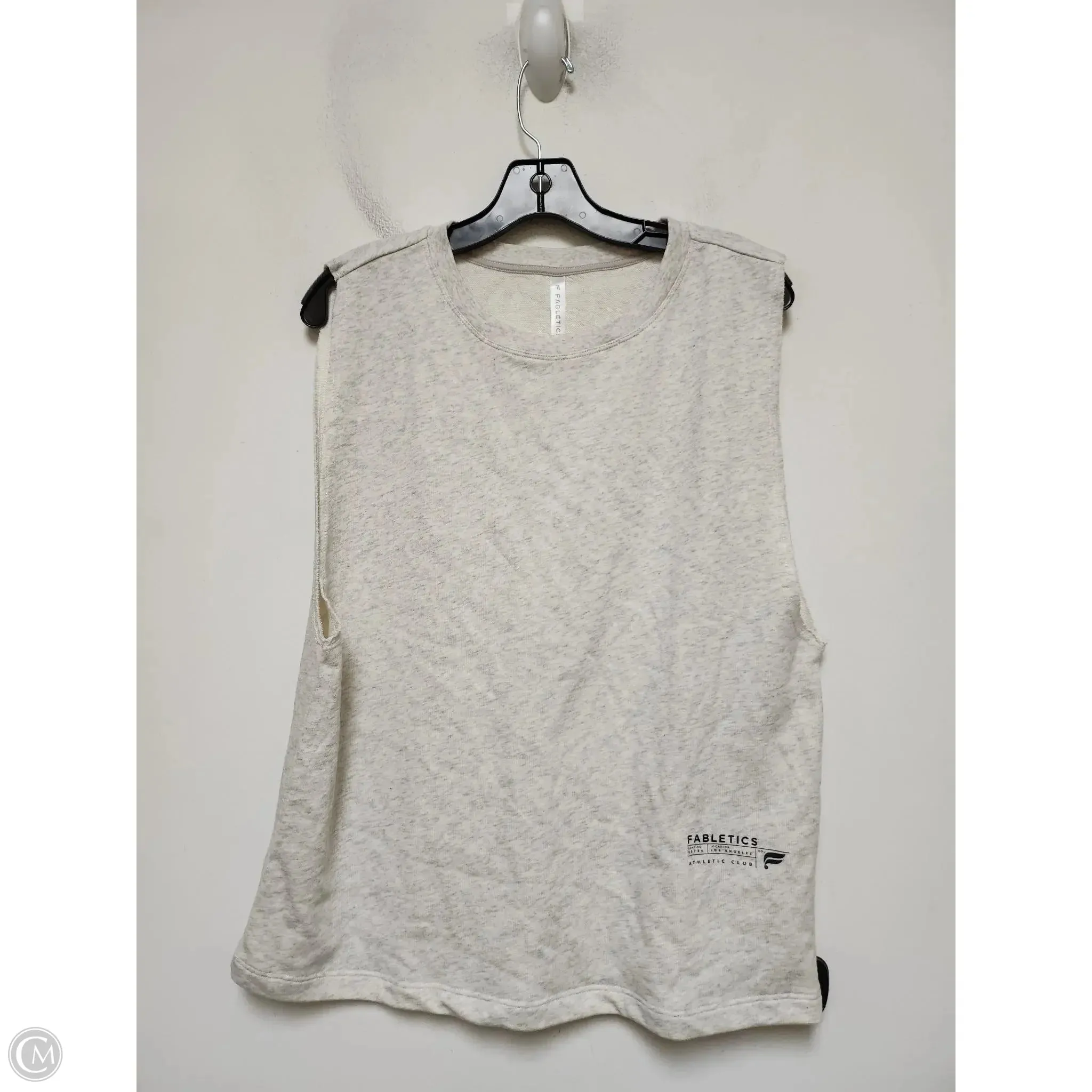 Athletic Tank Top By Fabletics In Grey, Size: M