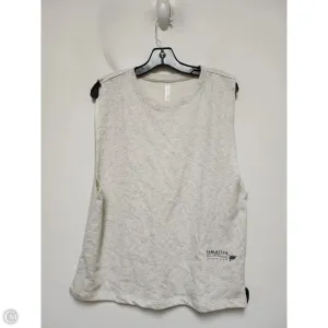 Athletic Tank Top By Fabletics In Grey, Size: M