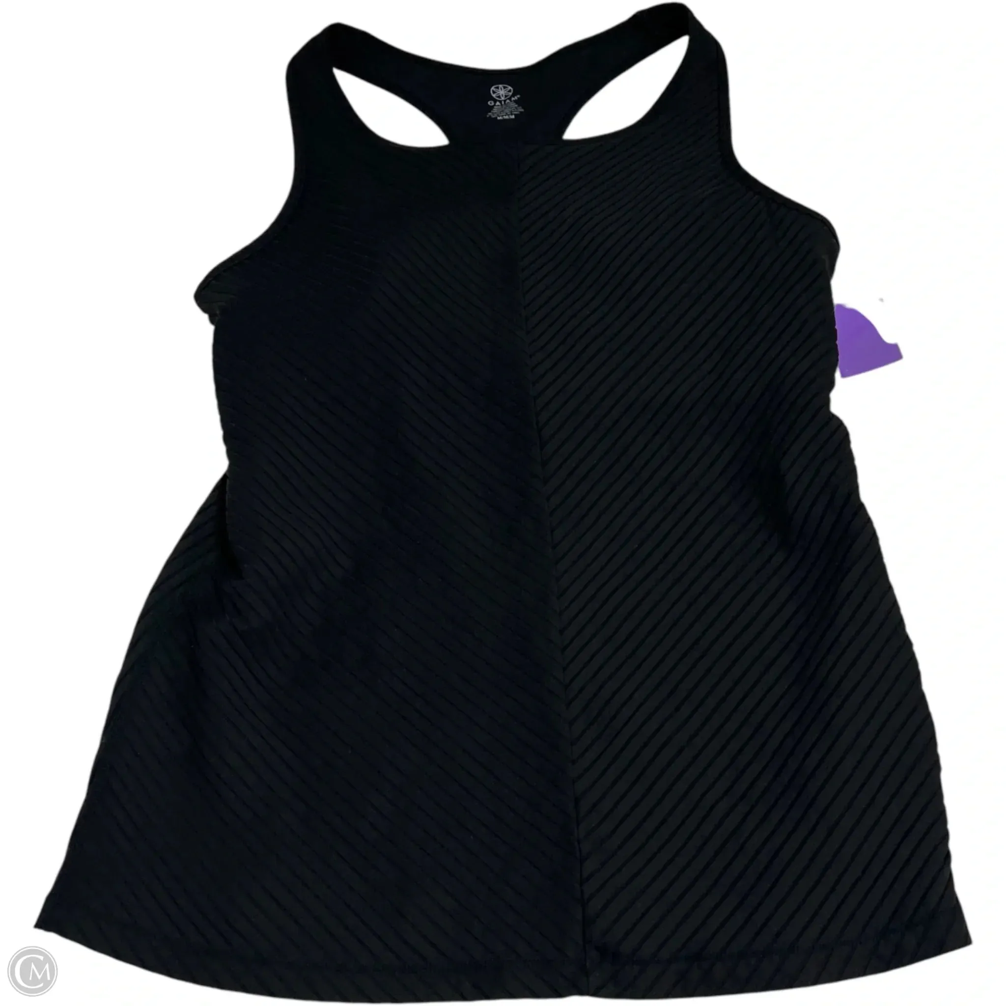 Athletic Tank Top By Gaiam In Black, Size: M