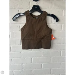 Athletic Tank Top By H&m In Brown, Size: Xs