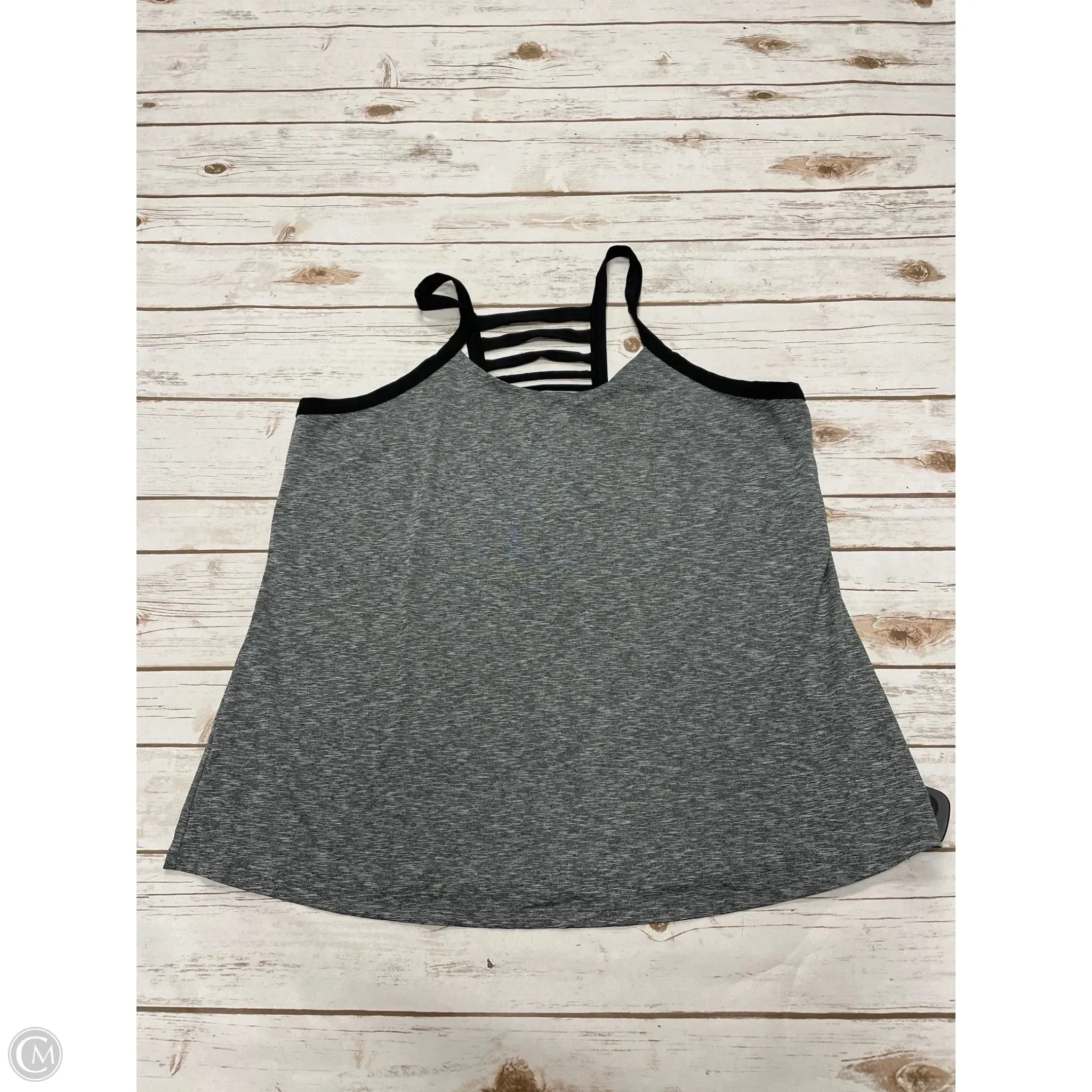 Athletic Tank Top By Livi Active In Grey, Size: 1x