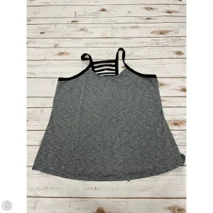 Athletic Tank Top By Livi Active In Grey, Size: 1x