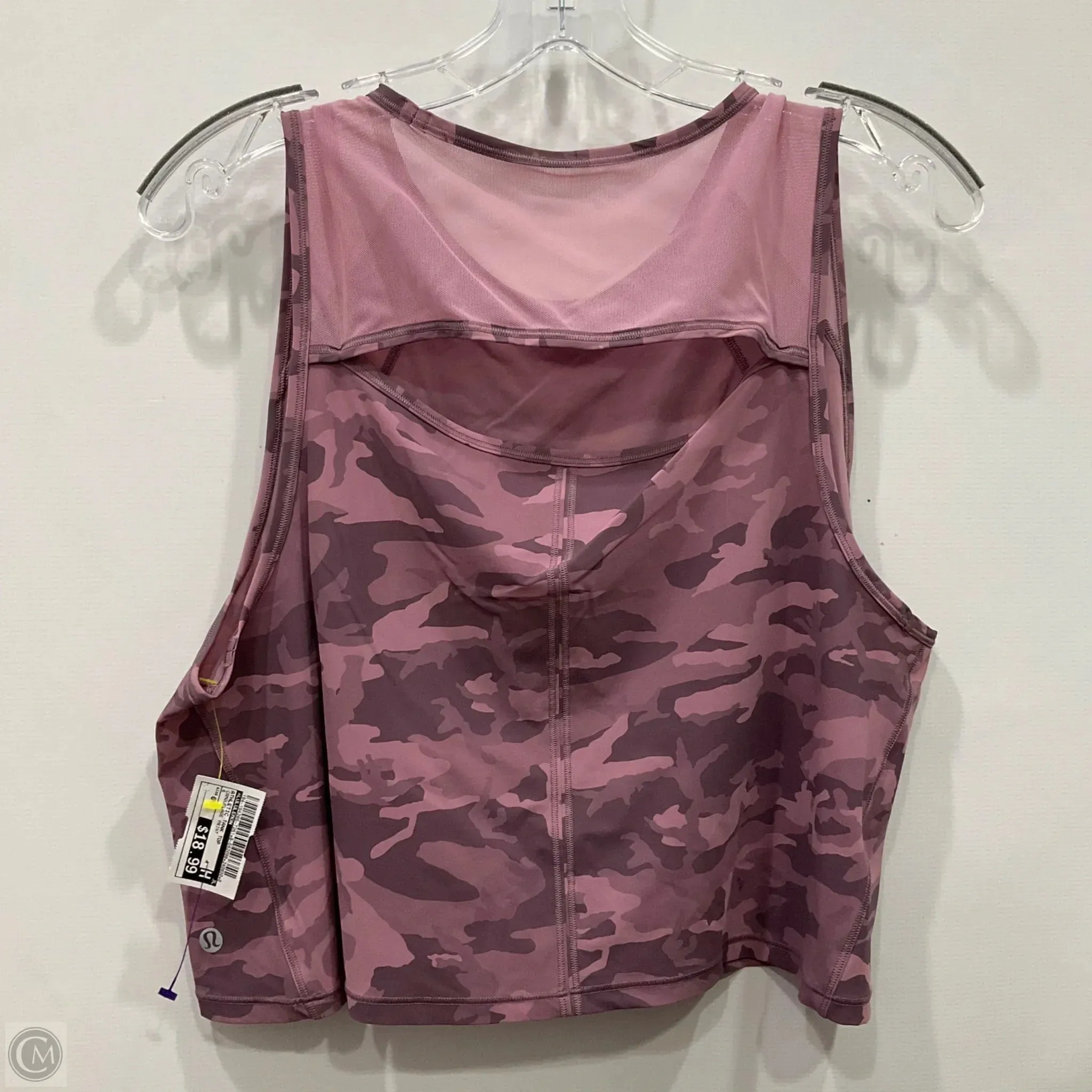 Athletic Tank Top By Lululemon In Camouflage Print, Size: 6