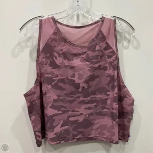 Athletic Tank Top By Lululemon In Camouflage Print, Size: 6