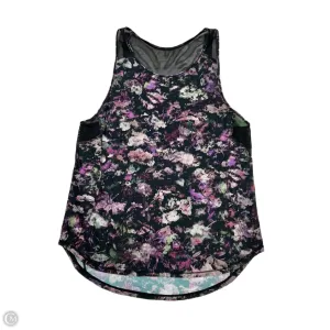Athletic Tank Top By Lululemon In Floral Print, Size: M