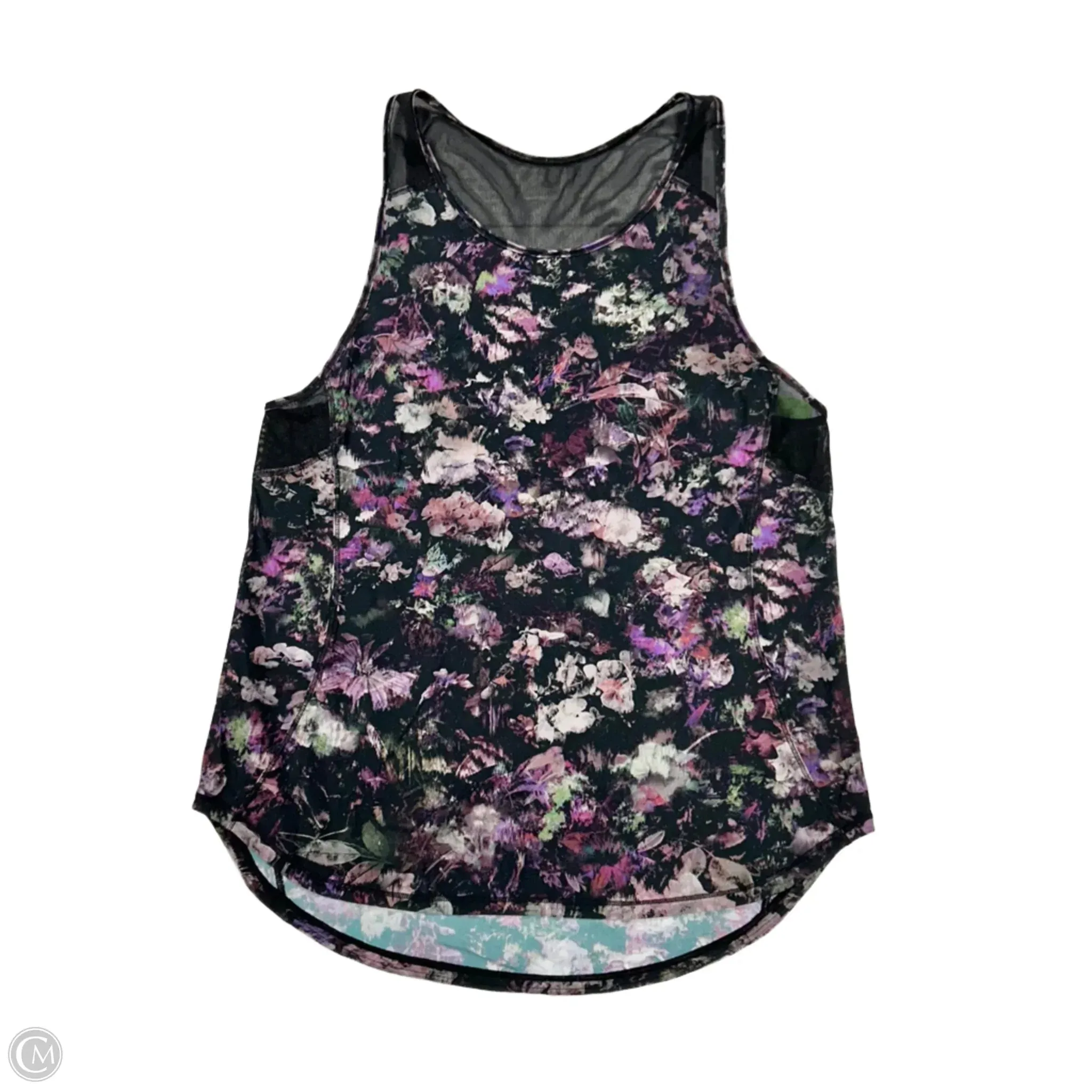 Athletic Tank Top By Lululemon In Floral Print, Size: M