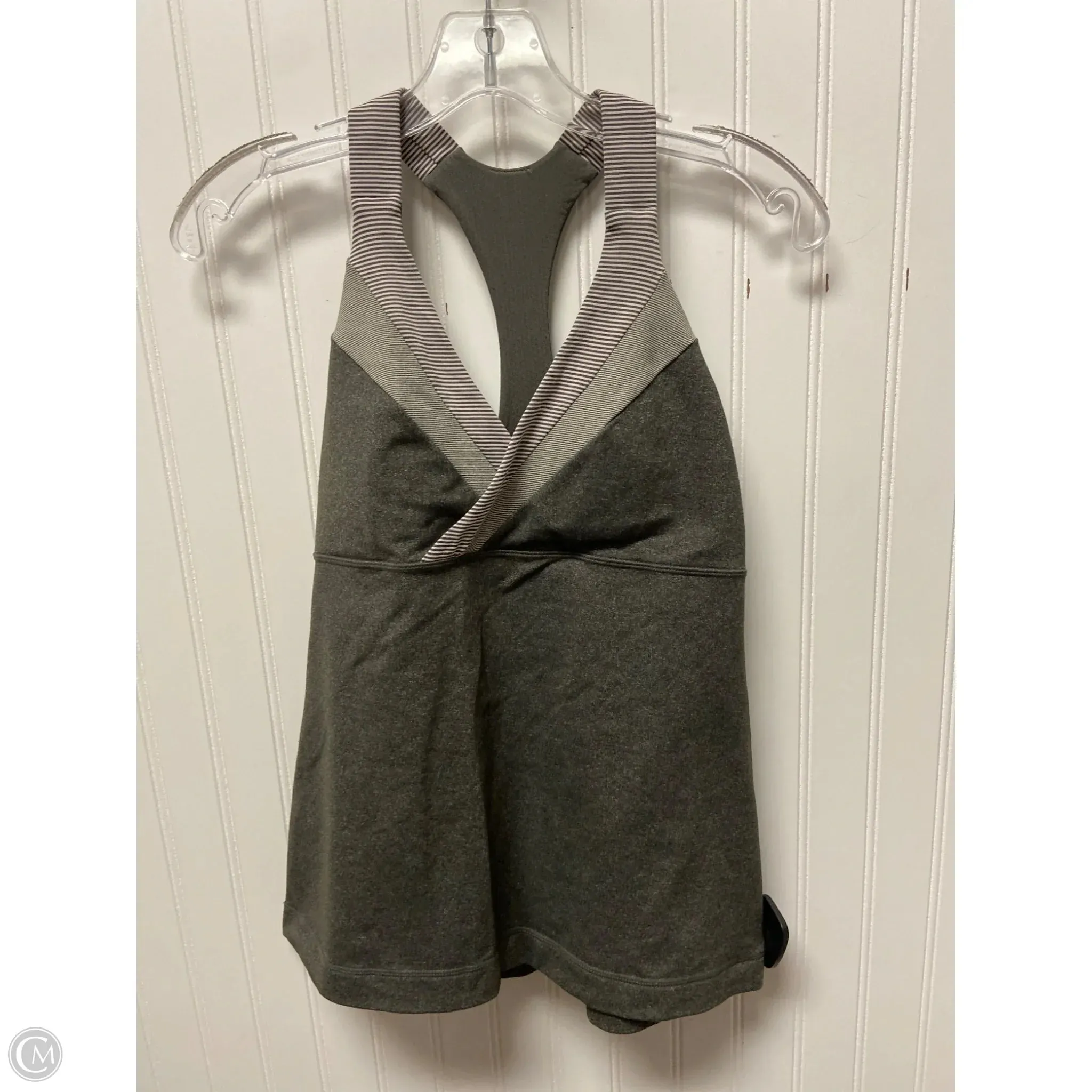 Athletic Tank Top By Lululemon In Grey, Size: M