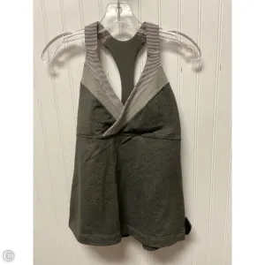Athletic Tank Top By Lululemon In Grey, Size: M