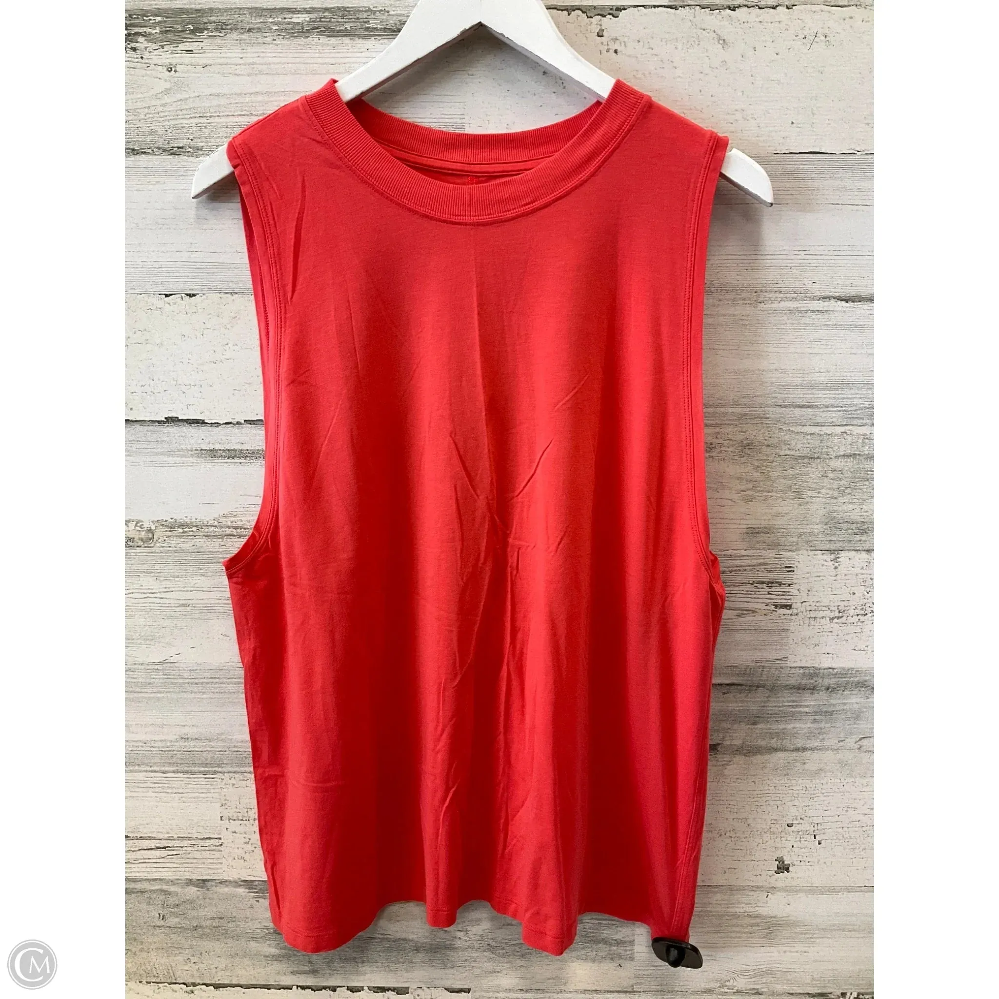 Athletic Tank Top By Lululemon In Orange, Size: M