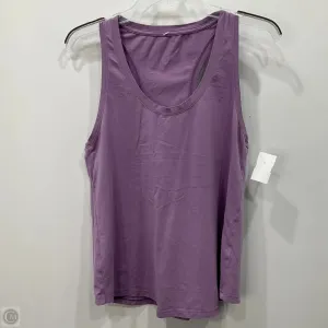 Athletic Tank Top By Lululemon In Purple, Size: 8