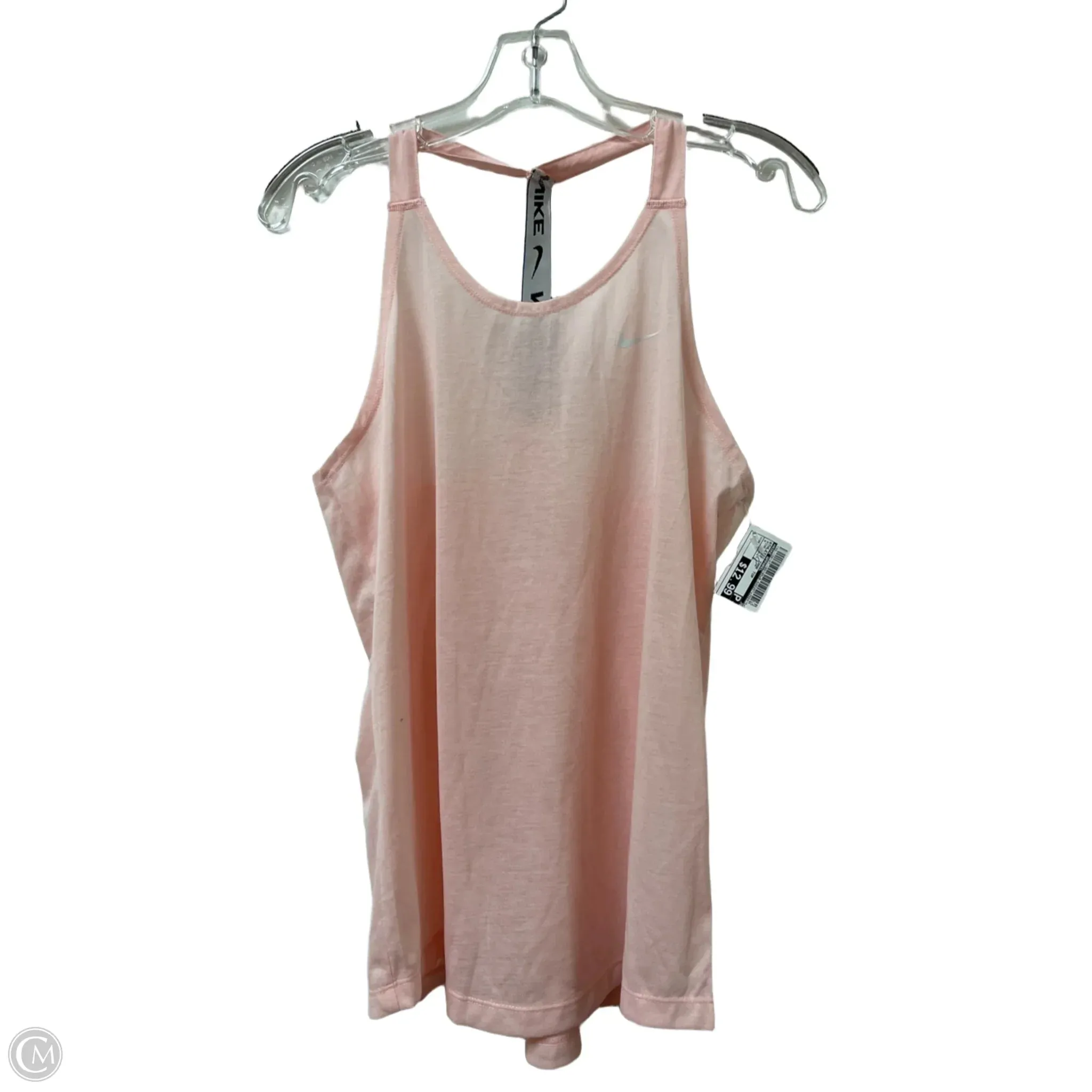 Athletic Tank Top By Nike Apparel In Pink, Size: M