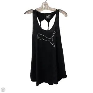 Athletic Tank Top By Puma In Black, Size: Xl