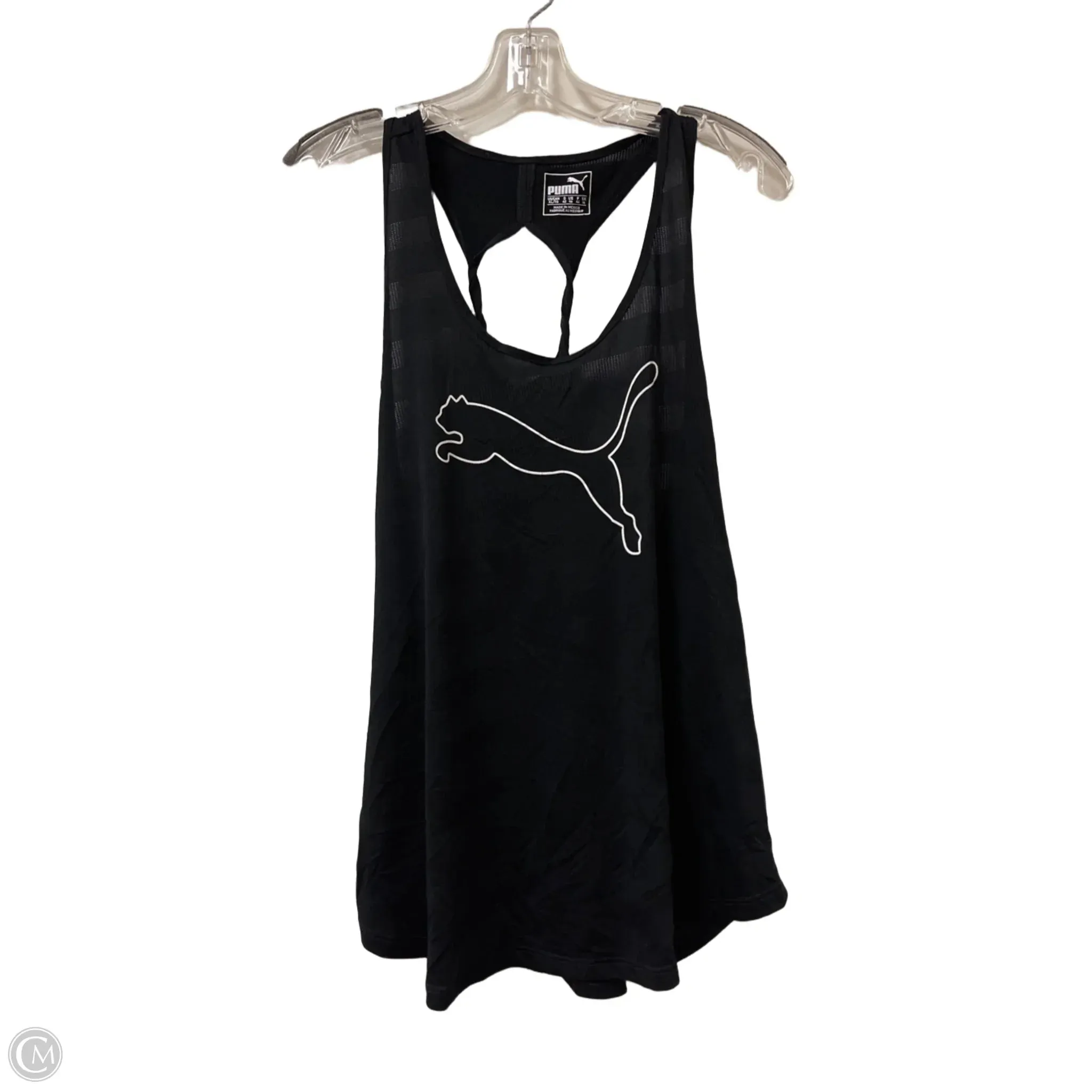 Athletic Tank Top By Puma In Black, Size: Xl