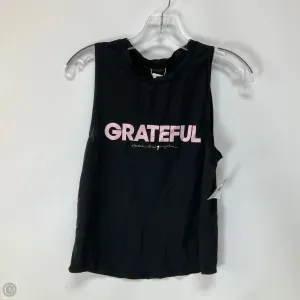 Athletic Tank Top By Spiritual Gangster In Black, Size: S