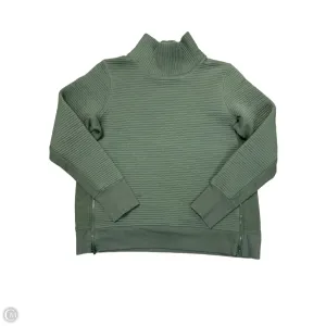 Athletic Top Long Sleeve Collar By All In Motion In Green, Size: L