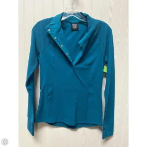 Athletic Top Long Sleeve Collar By Clothes Mentor In Teal, Size: S