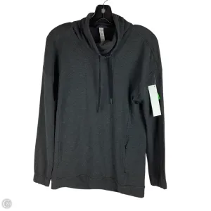 Athletic Top Long Sleeve Collar By Lululemon In Grey, Size: 4