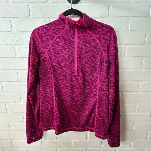Athletic Top Long Sleeve Collar By Xersion In Pink, Size: M