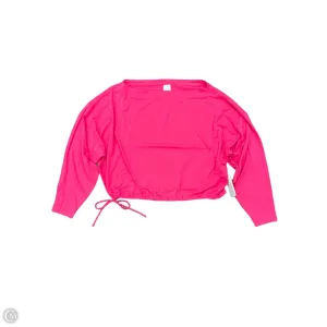 Athletic Top Long Sleeve Crewneck By Athleta In Pink, Size: M