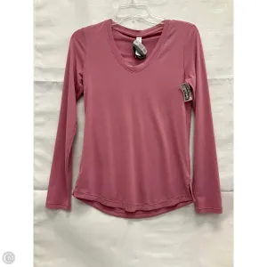 Athletic Top Long Sleeve Crewneck By Athleta In Pink, Size: Xxs
