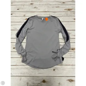 Athletic Top Long Sleeve Crewneck By Fabletics In Grey, Size: M