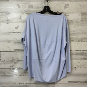 Athletic Top Long Sleeve Crewneck By Lululemon In Blue, Size: M