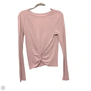 Athletic Top Long Sleeve Crewneck By Lululemon In Mauve, Size: S