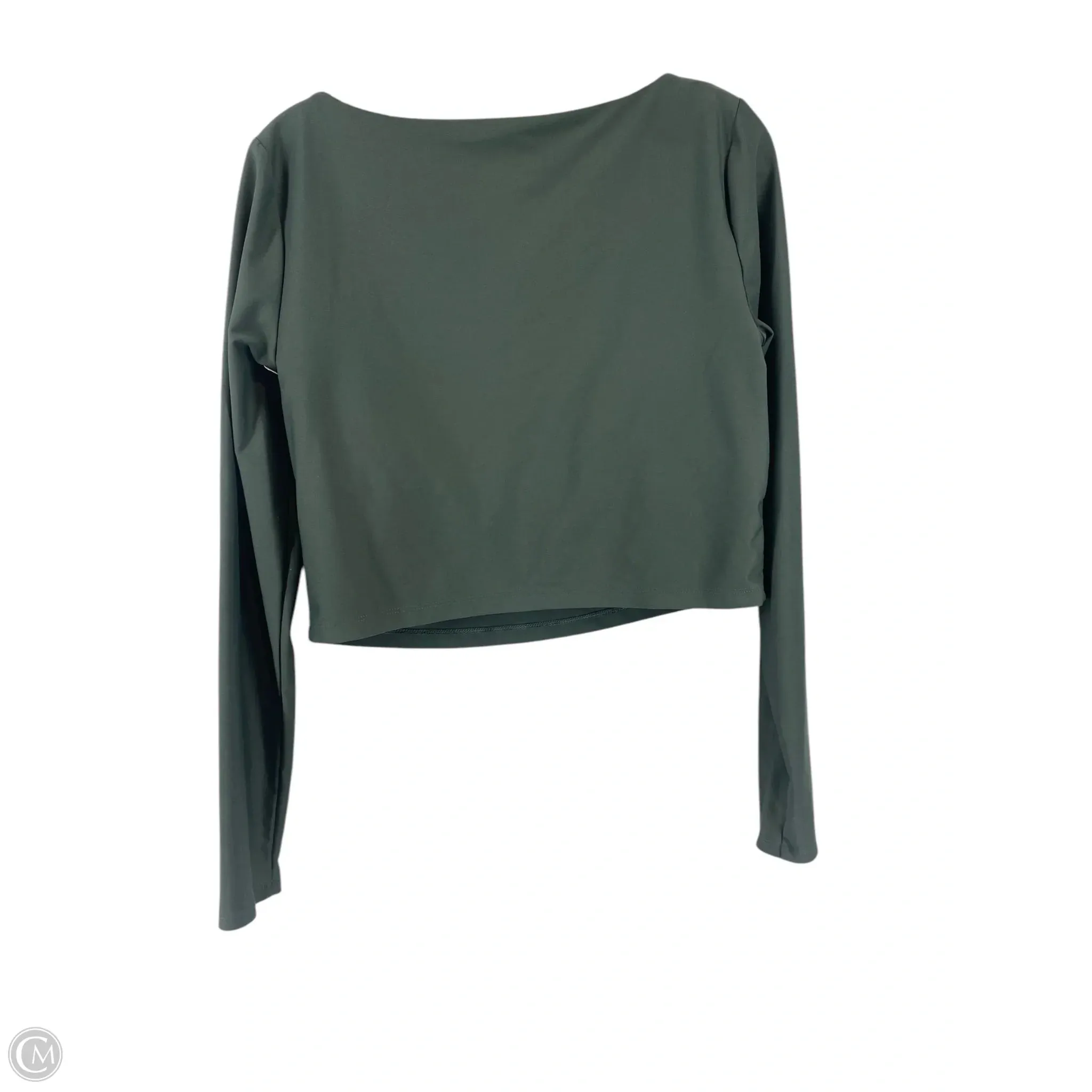 Athletic Top Long Sleeve Crewneck By Old Navy In Green, Size: L