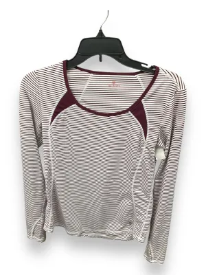 Athletic Top Long Sleeve Crewneck By Talbots In Striped Pattern, Size: S