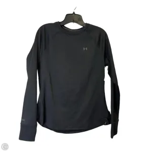 Athletic Top Long Sleeve Crewneck By Under Armour In Black, Size: L