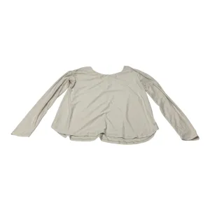 Athletic Top Long Sleeve Crewneck By Zelos In Cream, Size: L