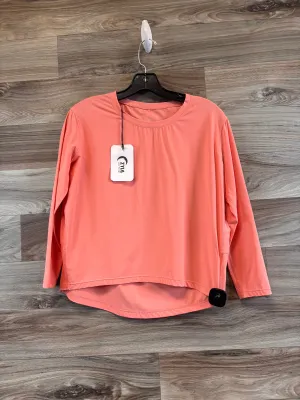 Athletic Top Long Sleeve Crewneck By Zyia In Peach, Size: Xxs