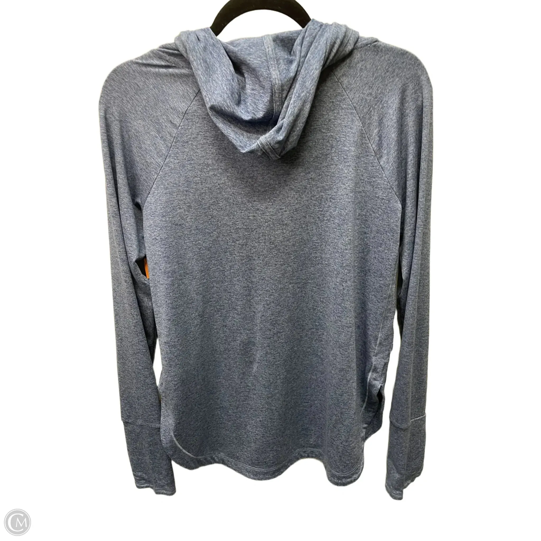 Athletic Top Long Sleeve Hoodie By Athleta In Blue, Size: S