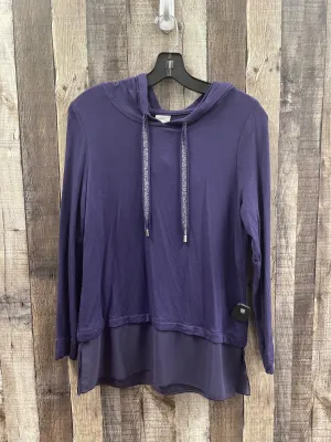 Athletic Top Long Sleeve Hoodie By Chicos In Purple, Size: S