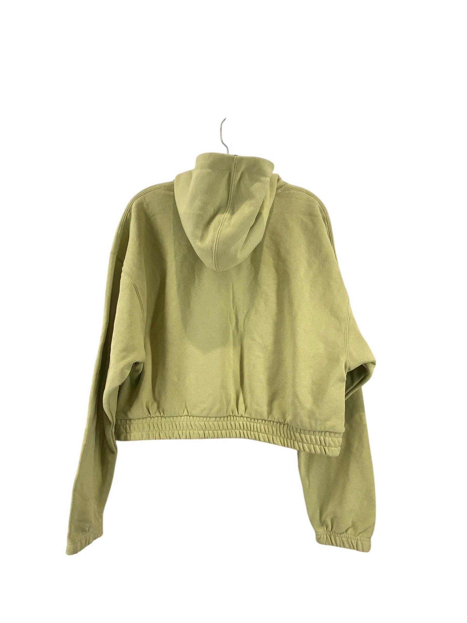 Athletic Top Long Sleeve Hoodie By Nike In Green, Size: S
