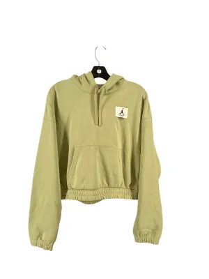 Athletic Top Long Sleeve Hoodie By Nike In Green, Size: S
