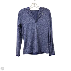 Athletic Top Long Sleeve Hoodie By Under Armour In Purple, Size: Xs