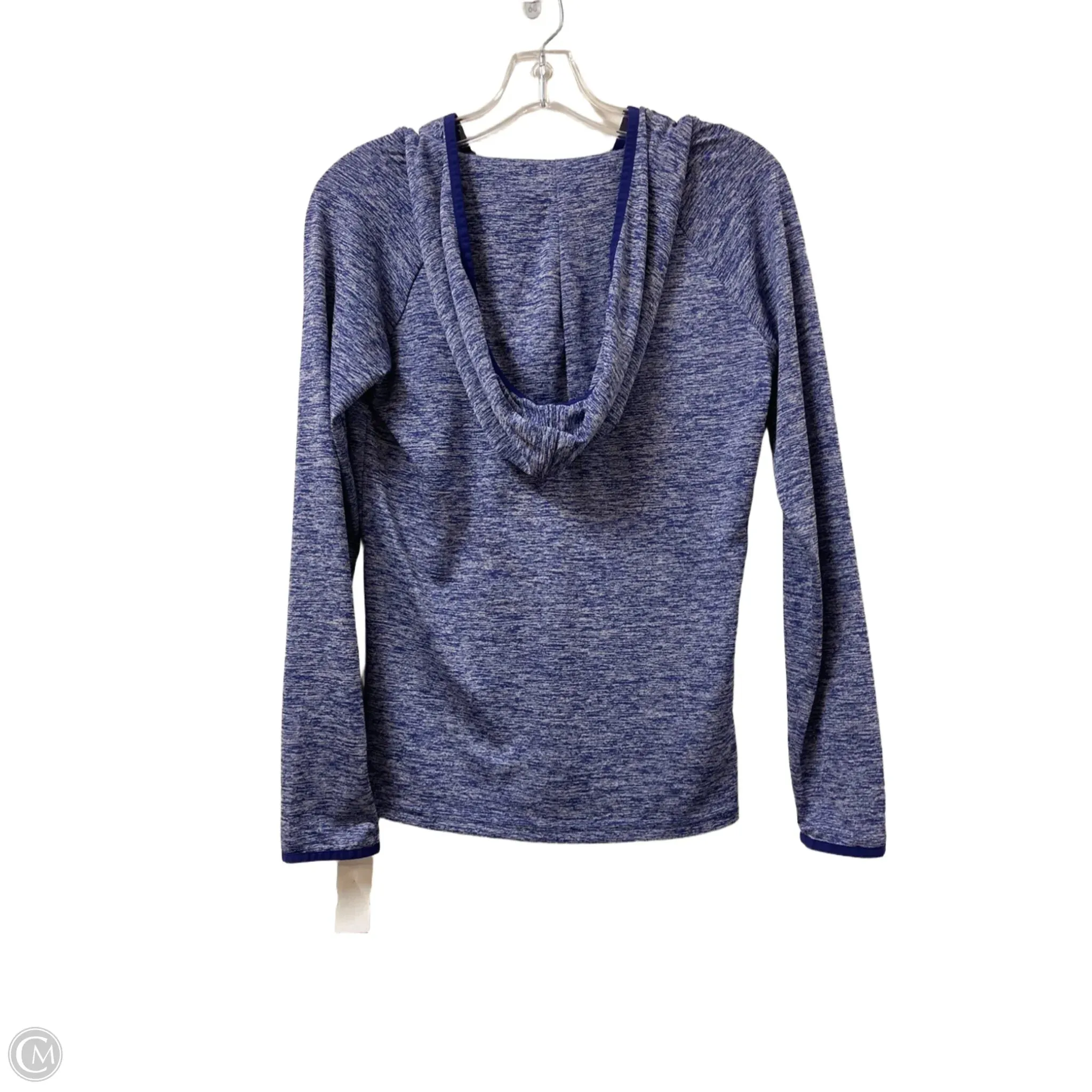 Athletic Top Long Sleeve Hoodie By Under Armour In Purple, Size: Xs