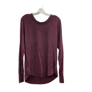Athletic Top Ls Collar By Athleta In Red, Size:L