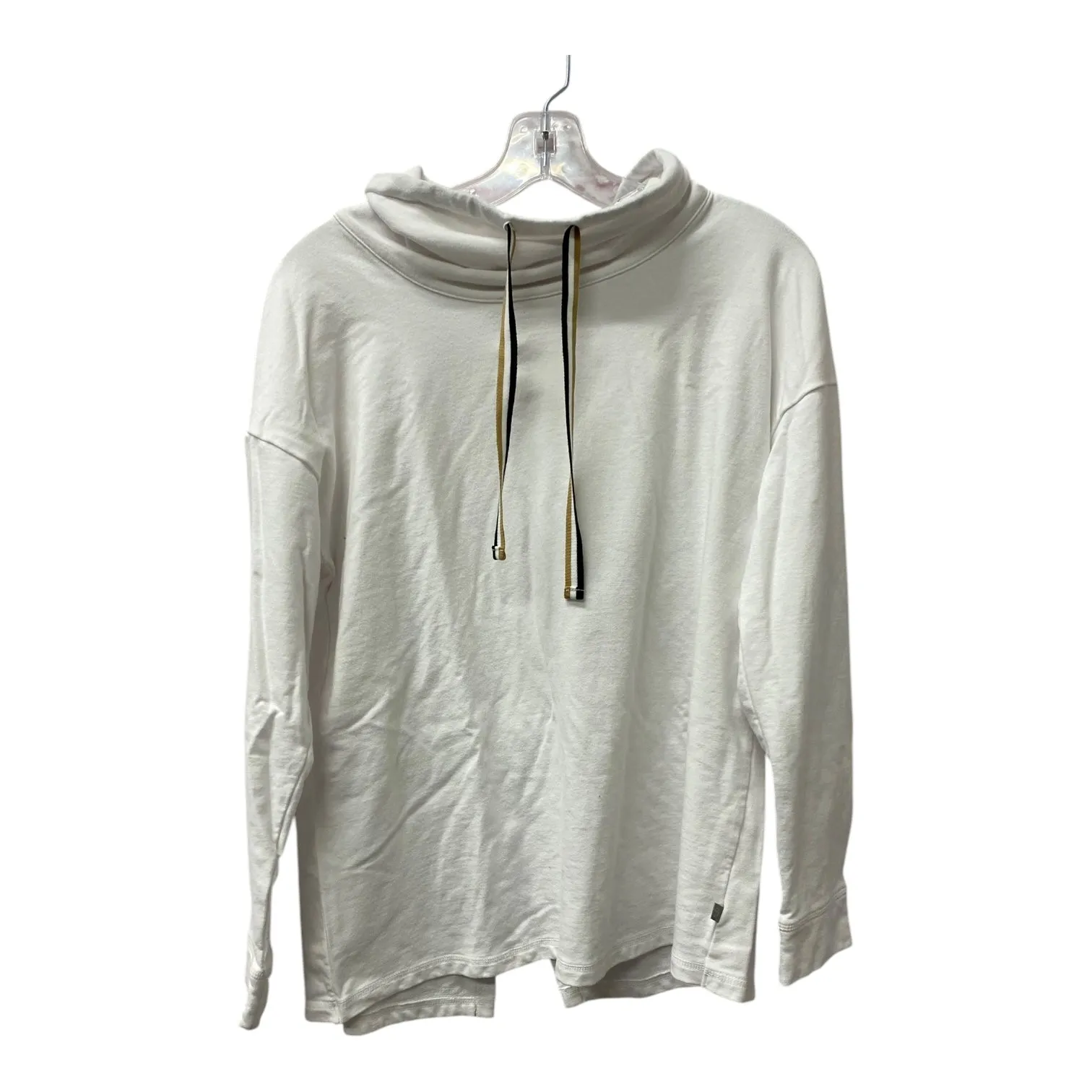 Athletic Top Ls Collar By Talbots In White, Size:M