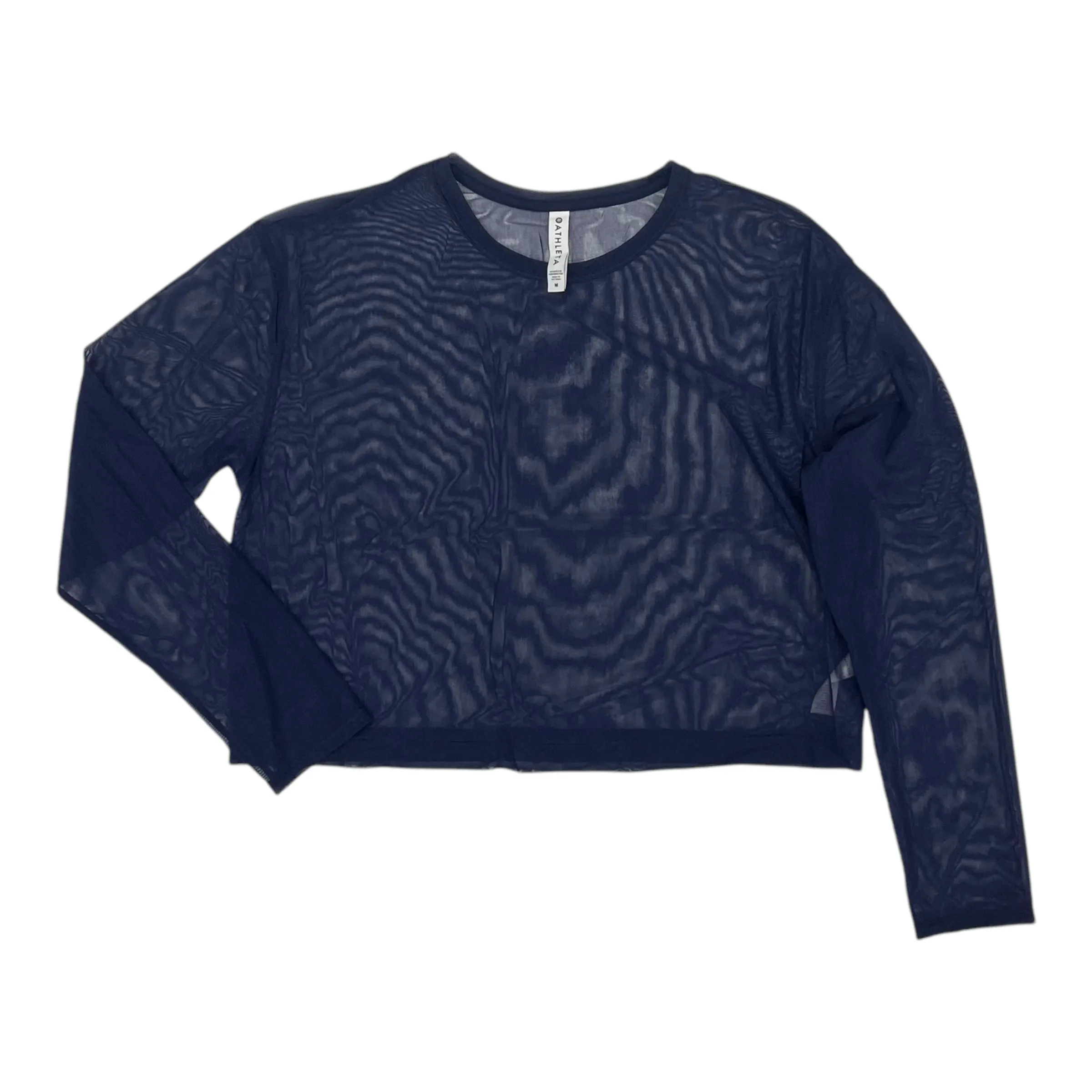 Athletic Top Ls Crewneck By Athleta In Navy, Size:M