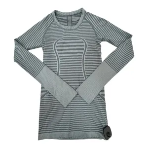 Athletic Top Ls Crewneck By Lululemon In Grey, Size:2