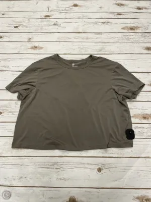 Athletic Top Short Sleeve By All In Motion In Taupe, Size: L