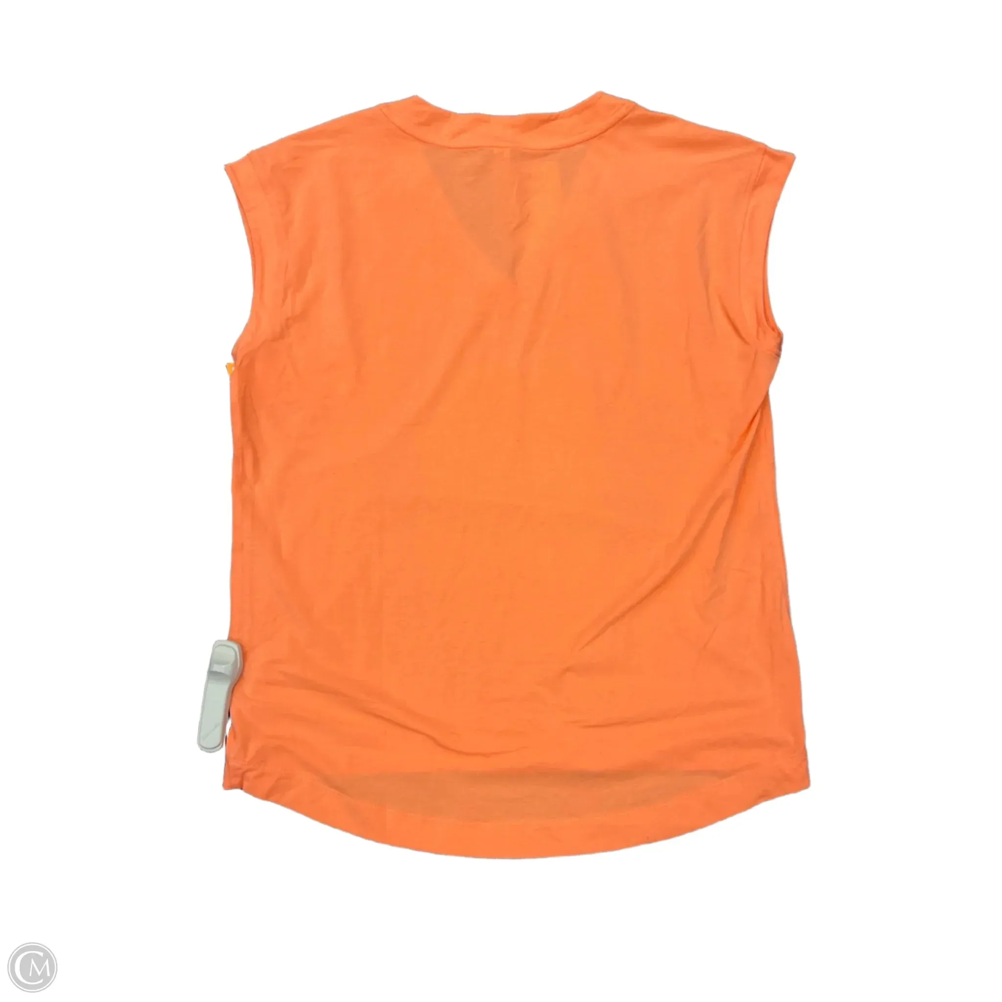 Athletic Top Short Sleeve By Athleta In Orange, Size: M