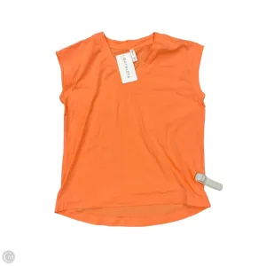 Athletic Top Short Sleeve By Athleta In Orange, Size: M